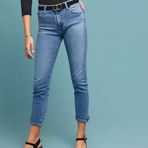 Anthropologie AG Blue High Rise Stevie Ankle Jeans